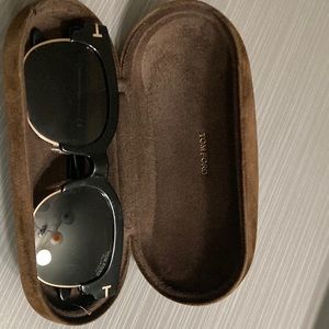 Tom Ford Mens Harry-02 TF597 TF/597 O1D Shinny Black Sunglasses